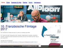 Tablet Screenshot of franzoesischefilmtage.de